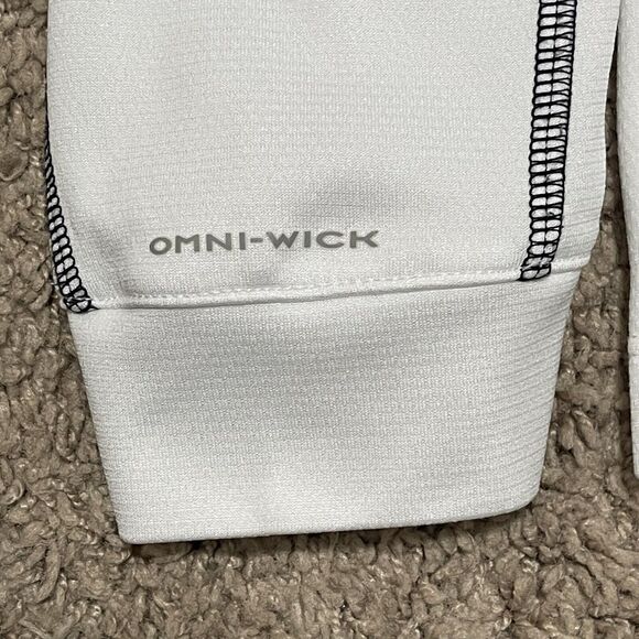 Golden State Warriors Sweatshirt Large White Columbia Omni-Wick Shotgun Pocket - Picture 6 of 13